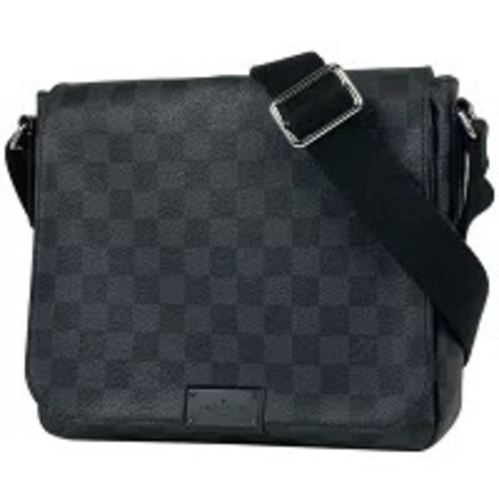 Louis Vuitton District Messenger Bag Shoulder Damier Graphite Noir Black